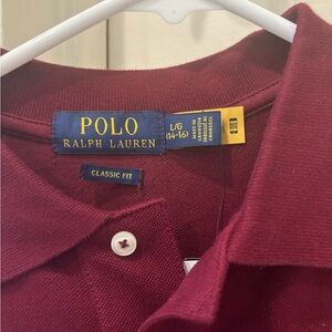 Polo Ralph Lauren Boys Cotton Mesh long sleeve polo shirt